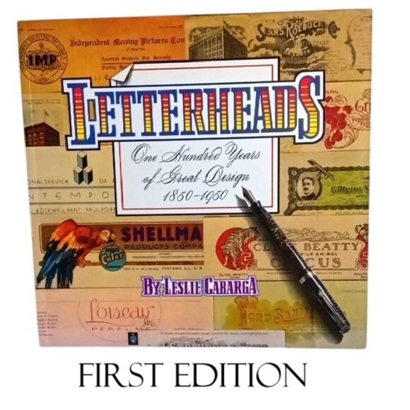 SCBook Letterheads: One Hundred Years of Great Design, 1850-1950 Leslie Cabarga‎ - Picture 1 of 10